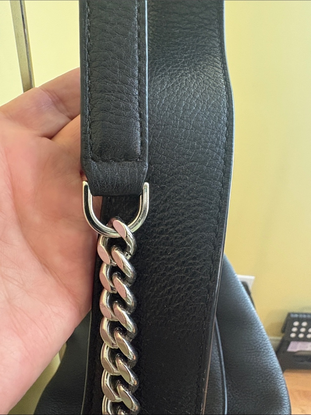 Michael Kors Astor Large Black Leather Studded Slouchy Relaxed Hobo Shoulder Bag - Picture 6 of 16